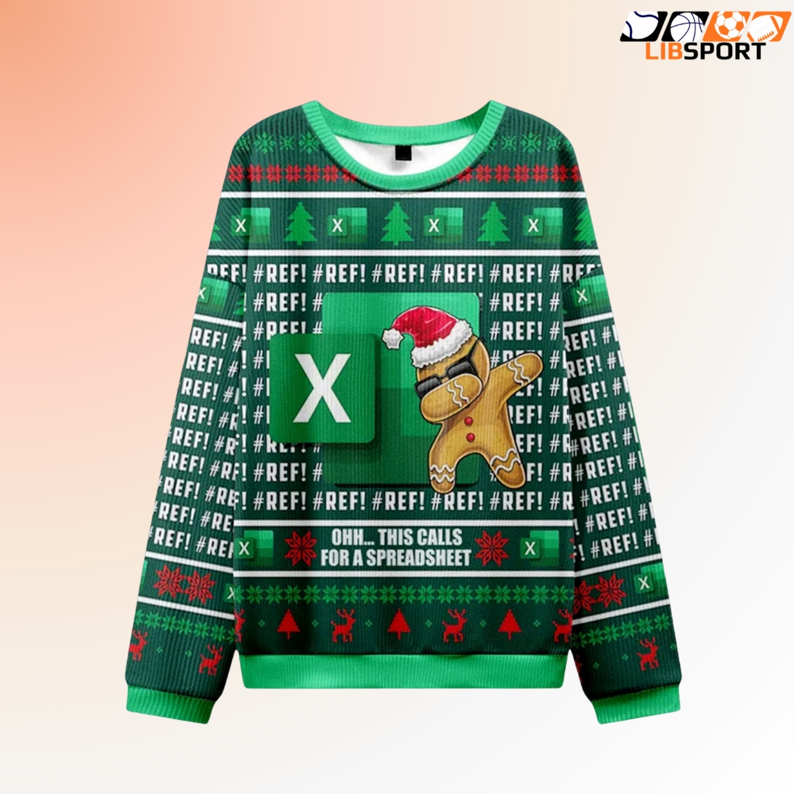 This Calls For A Spreadsheet Sweater, Ugly Gingerbread Christmas Shirt, Accountant Gift For Her